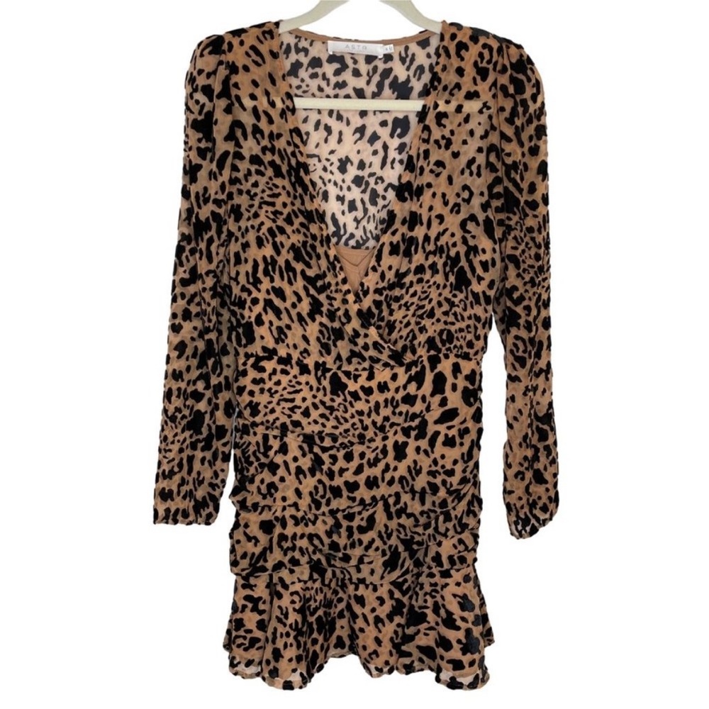 Astr The Label Nikita Leopard Print Mini Dress - image 5